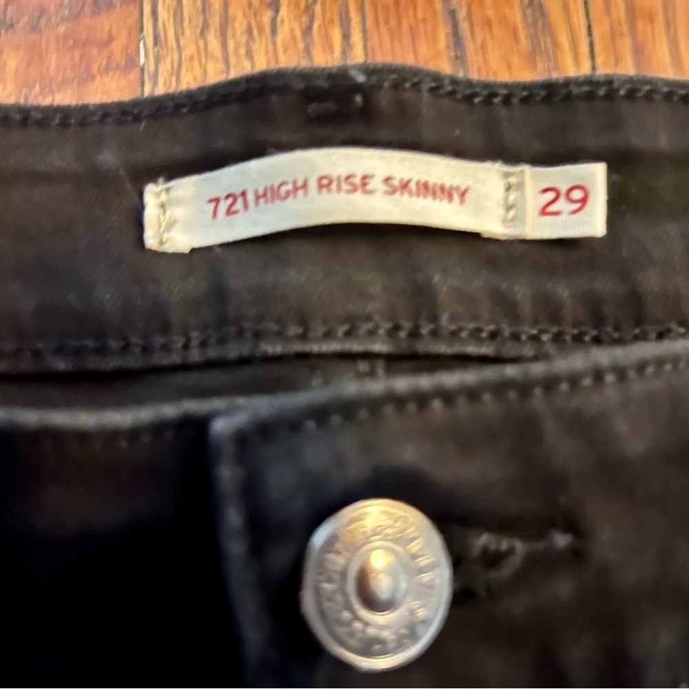Levi Black 721 Highrise Skinny 39 - Picture 4 of 4